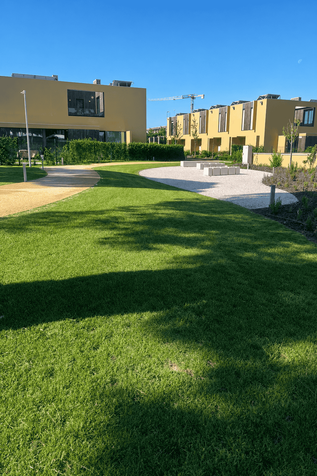 Landscaped condominium gardens